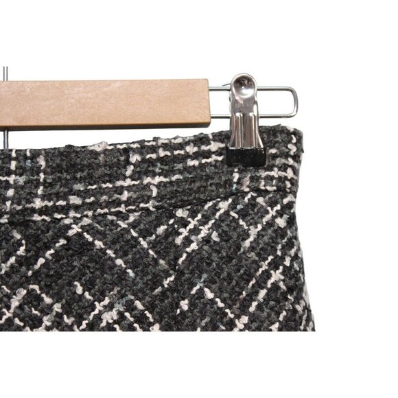 ModCloth Midi A-Line Skirt Size Small Tweed Flare Academia Fringe Preppy - Picture 6 of 12